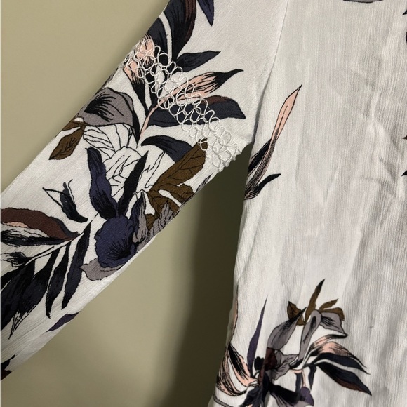 Free people White Combo Electric Orchid Tunic Tree Swing Top Size Small Floral - Picture 3 of 8